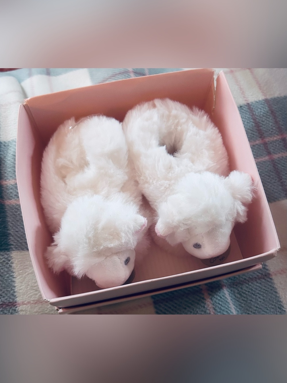 Doudou et Compagnie Newborn Lamb Booties NEW